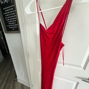 Zara silk red dress